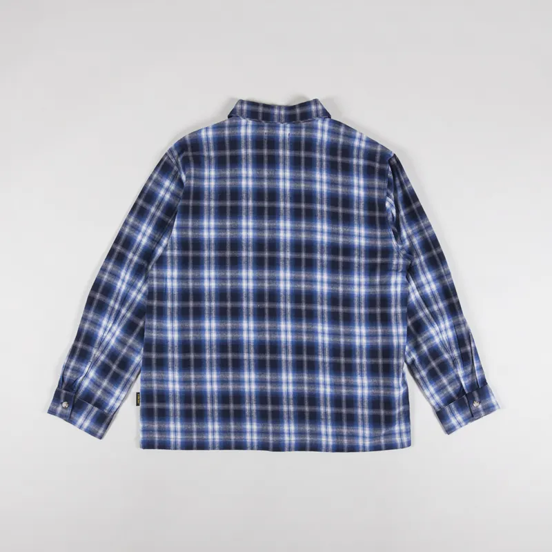 Stan Ray Flannel Shirt Navy Plaid-1