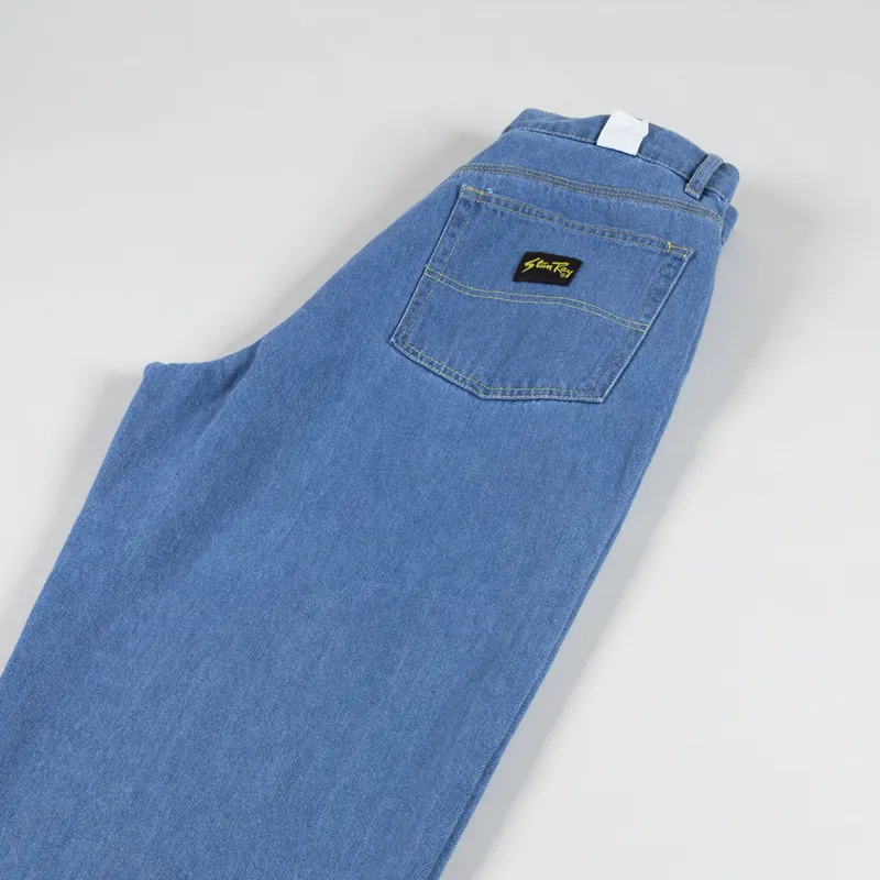 Stan Ray 5 Pocket Tapered Jean Light Blue Denim-5