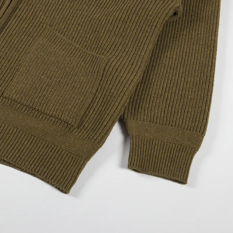 Frizmworks Wool Deck Zip Up Cardigan Cinnamon-6