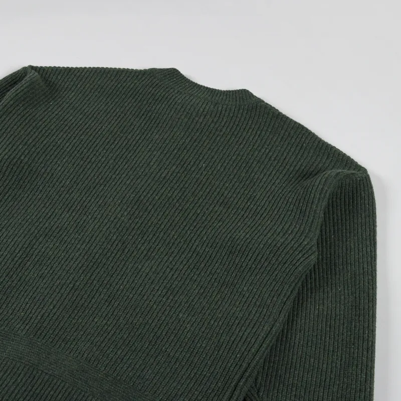 Frizmworks Wool Deck Zip Up Cardigan Forest Green-5