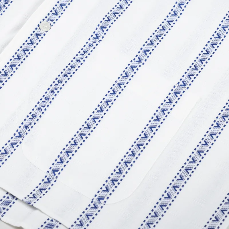 Unfeigned Short Sleeve Embroidered Shirt White-3