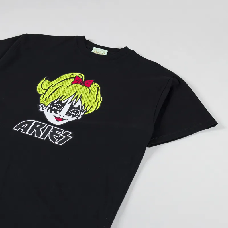 Aries Kiss T Shirt Black-1