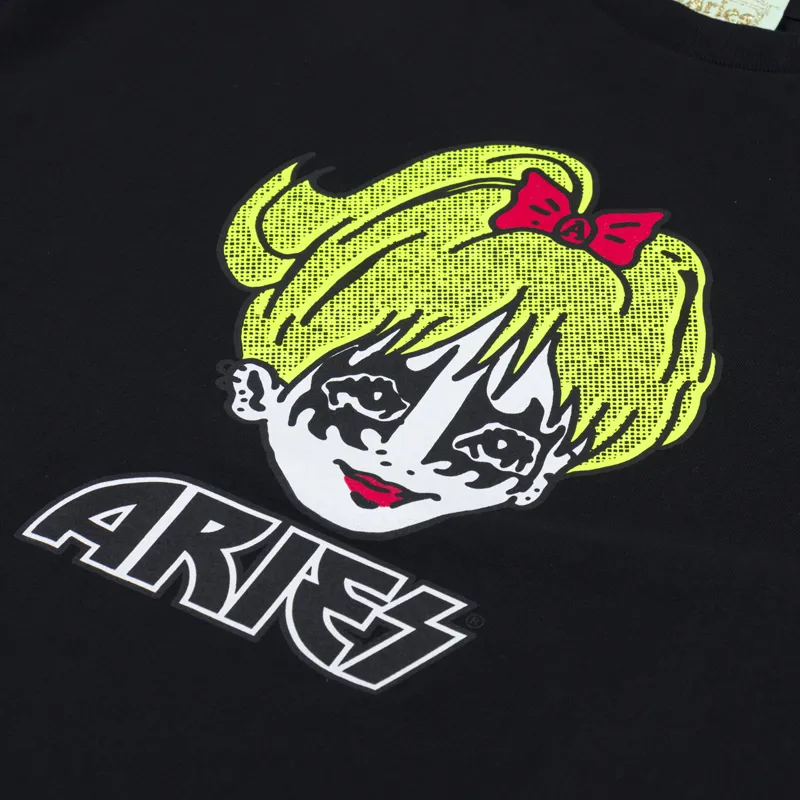 Aries Kiss T Shirt Black-2