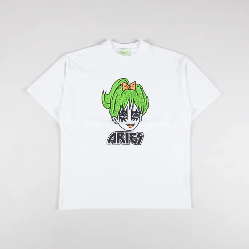 Aries Kiss T Shirt White
