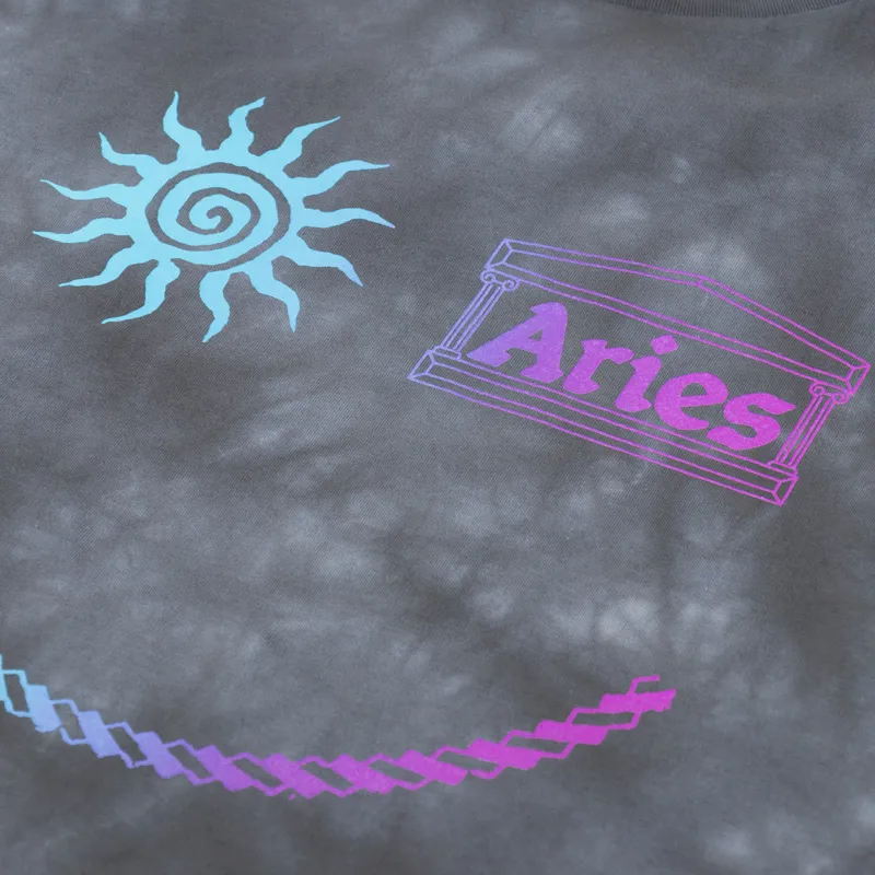 Aries Arise Mens Graphic Print Grunge Happy Dude T Shirt Tee