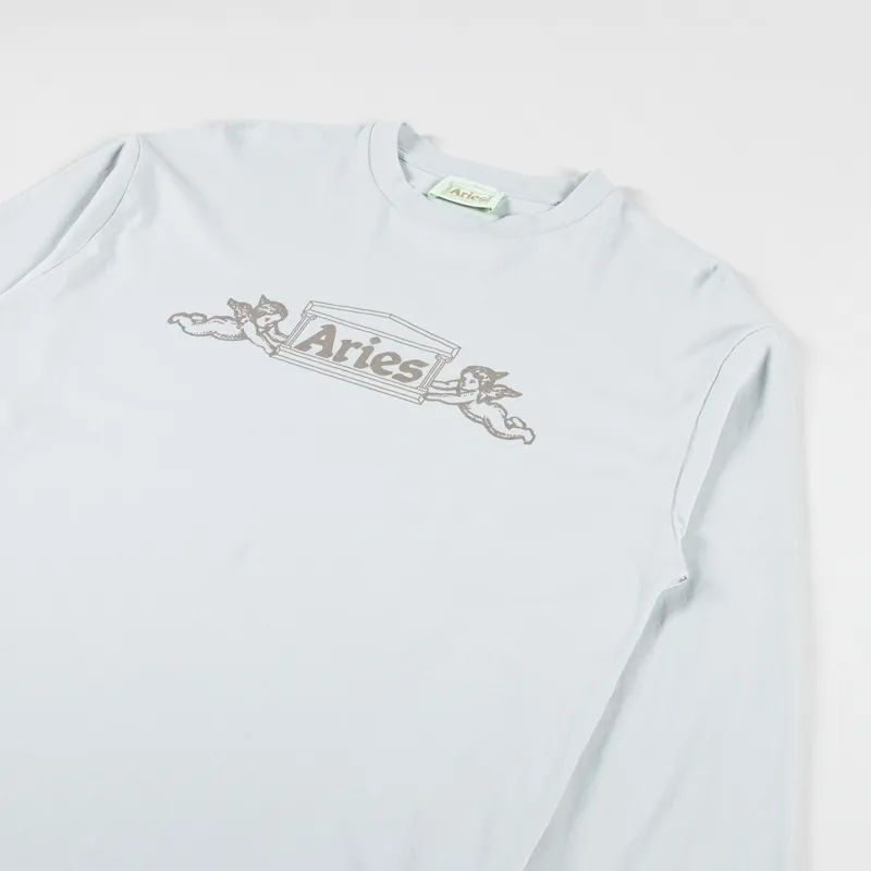 Aries Winged Temple T Shirt Grey-2