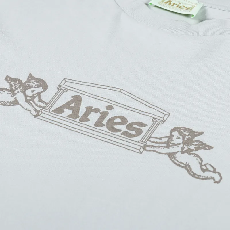 Aries Winged Temple T Shirt Grey-4
