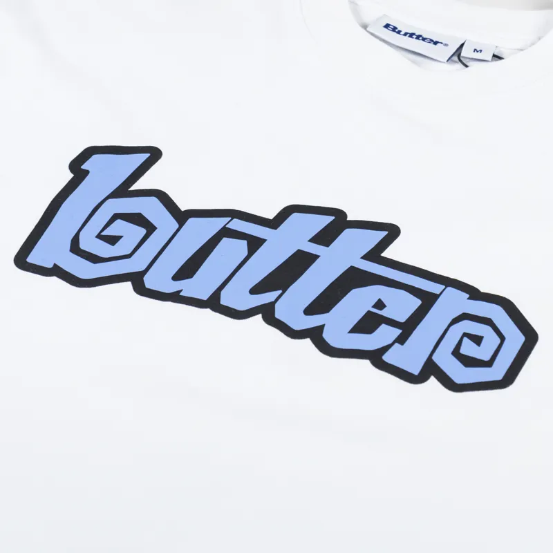 Butter Goods Swirl T Shirt White-2