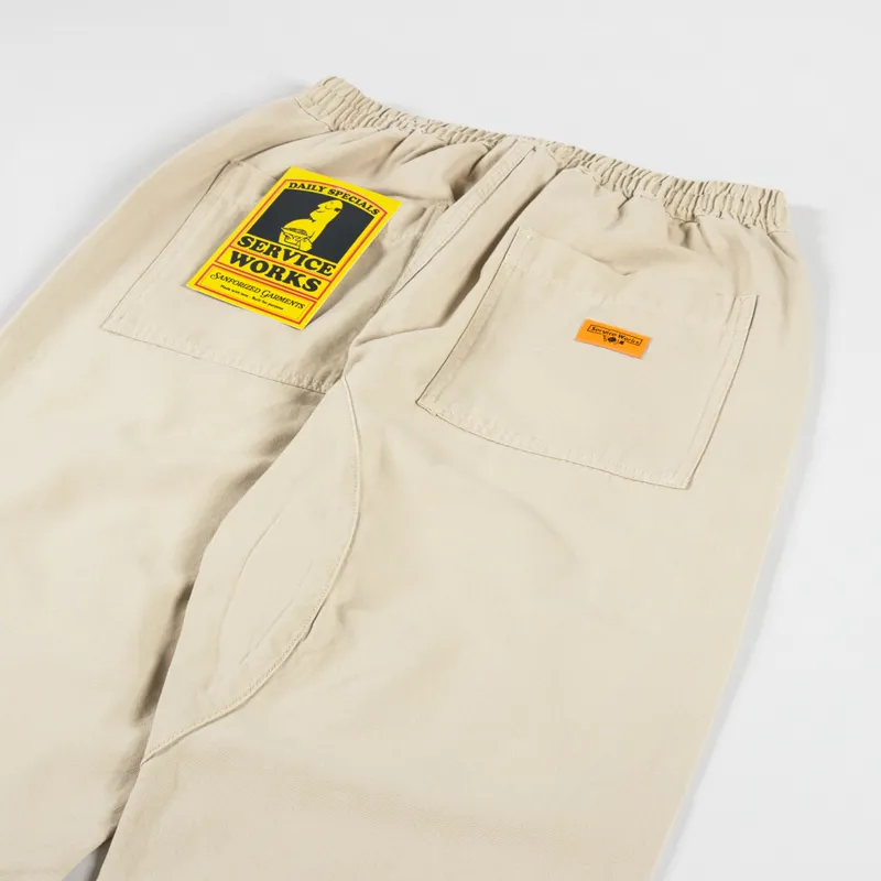 Service Works Classic Canvas Chef Pants Khaki-3