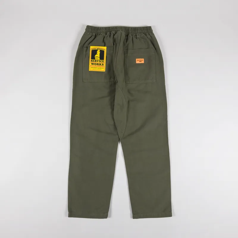 Service Works Classic Canvas Chef Pants Olive