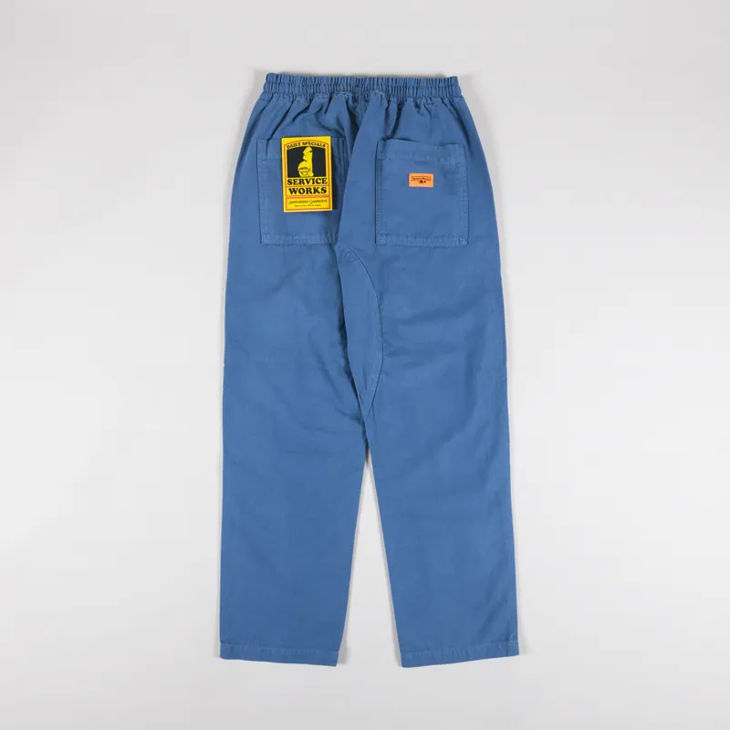Service Works Classic Canvas Chef Pants Work Blue