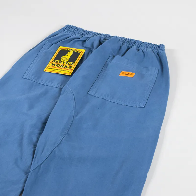 Service Works Classic Canvas Chef Pants Work Blue-3