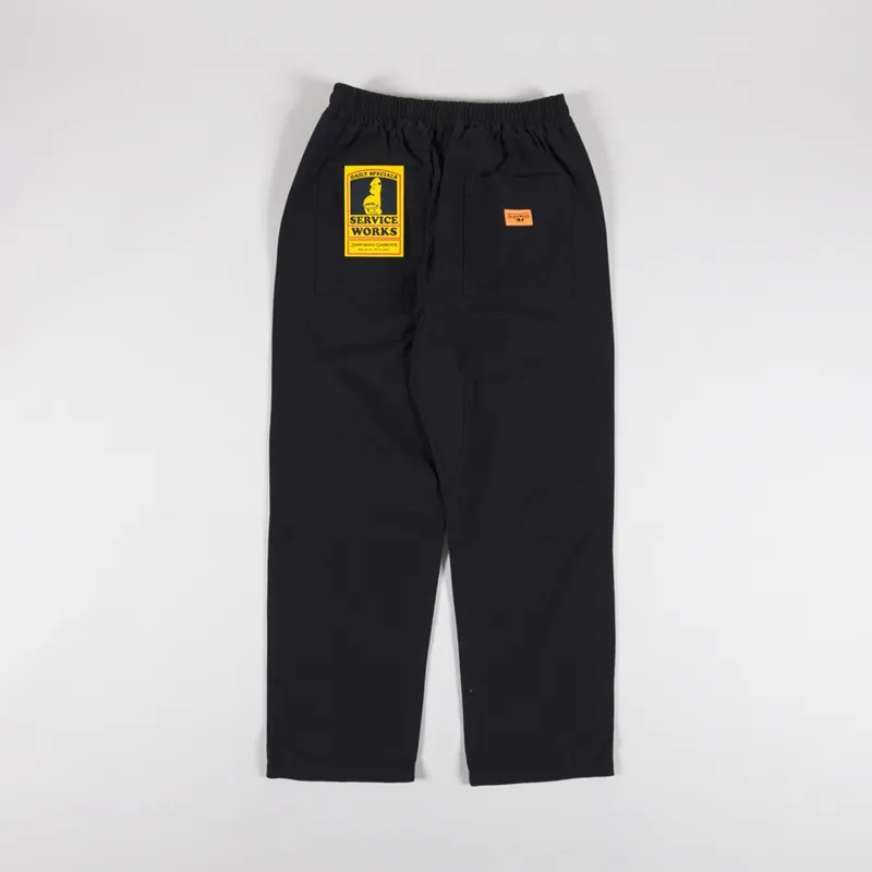 Service Works Classic Canvas Chef Pants Black