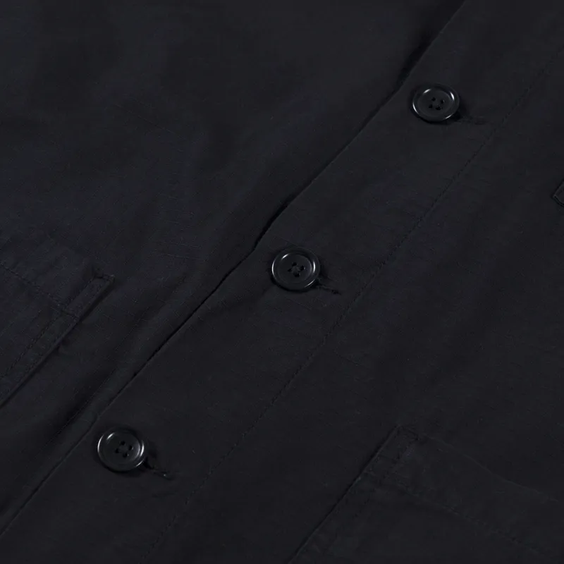 Service Works Mens Ripstop Coverall Coat Jacket Black