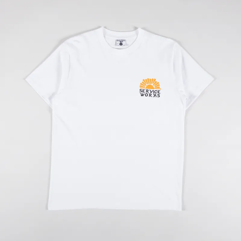 Service Works Sunny Side Up T Shirt White