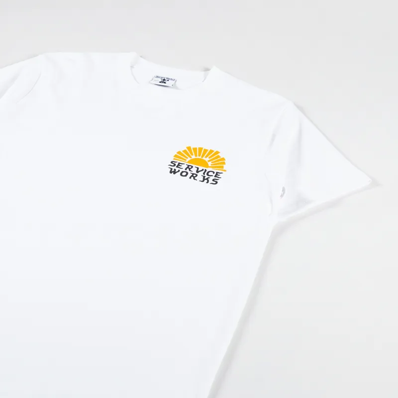 Service Works Sunny Side Up T Shirt White-1