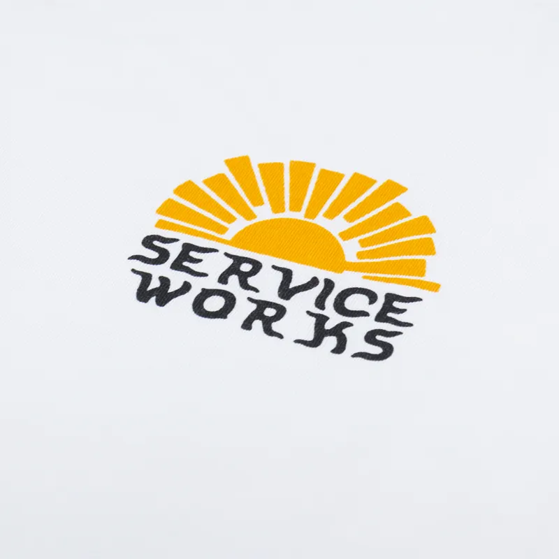 Service Works Sunny Side Up T Shirt White-2