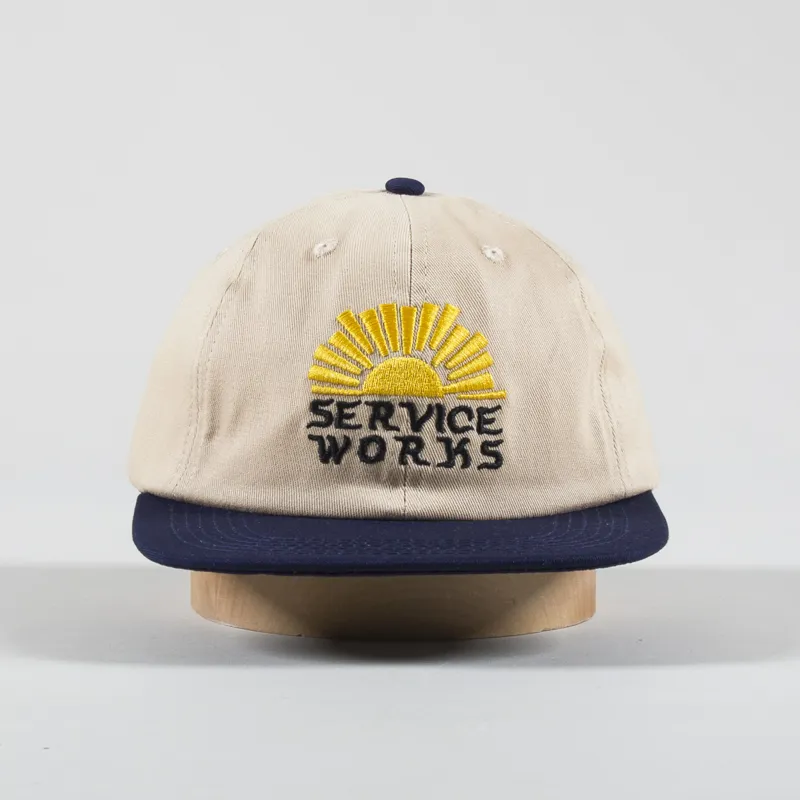 Service Works Sunnyside Up Cap Off White Navy-1