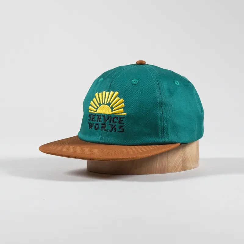 Service Works Sunnyside Up Cap Teal Brown