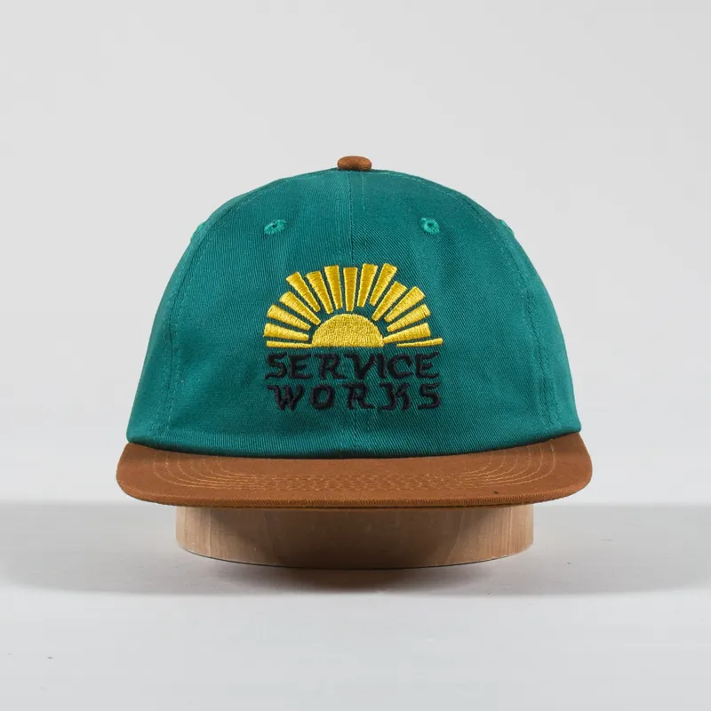 Service Works Sunnyside Up Cap Teal Brown-1
