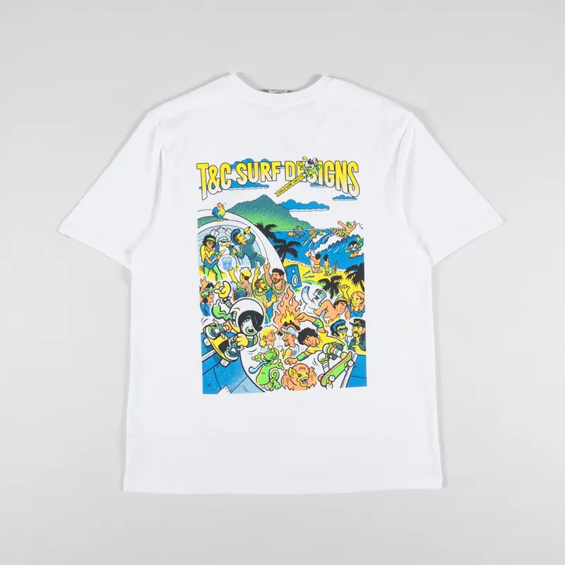 T And C Surf Jon Scene T Shirt White