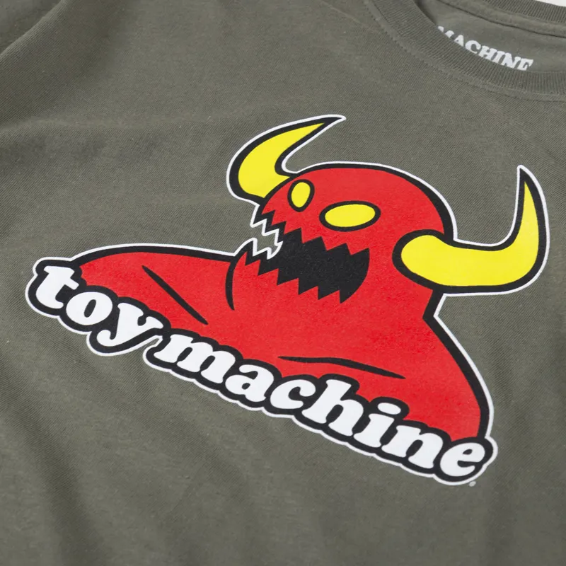 Toy Machine Monster T Shirt Olive-2