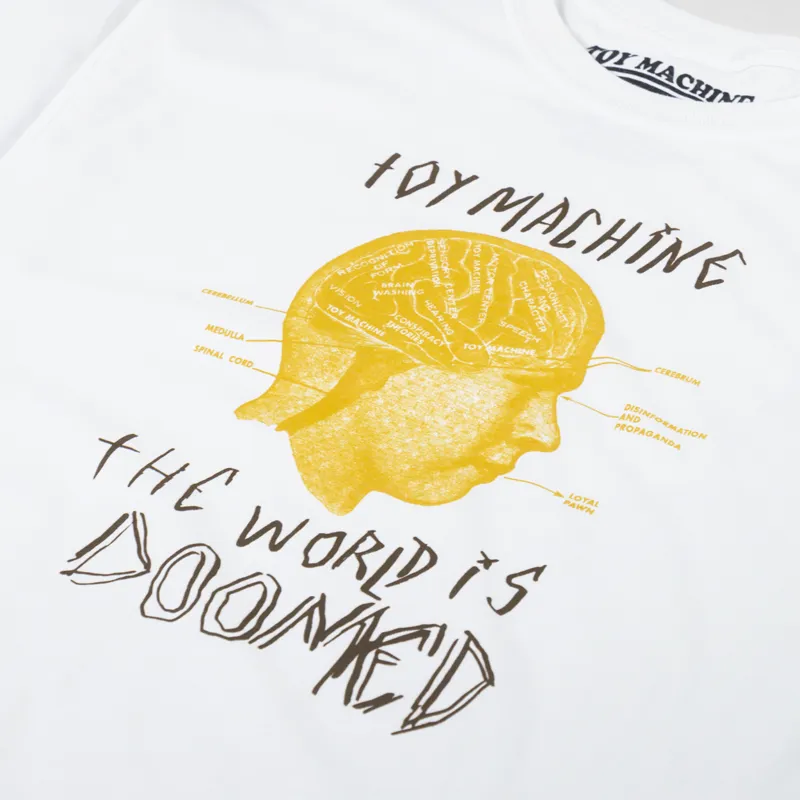 Toy Machine Doomed T Shirt White-2