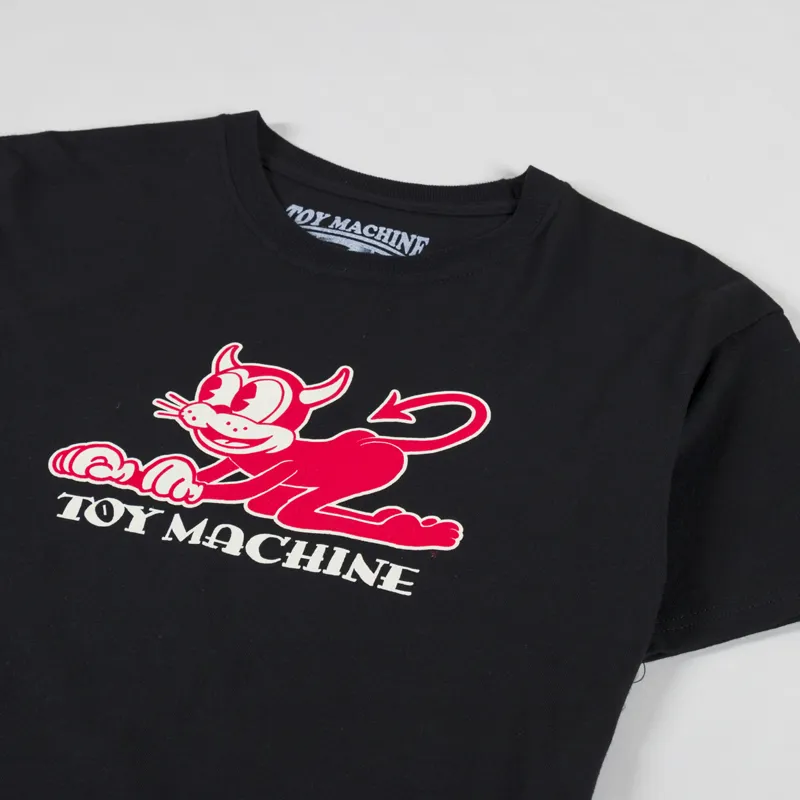 Toy Machine Retro Cat T Shirt Black-1