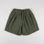 Kappy Design Two Tuck Wide Fatigue Half Pants Khaki