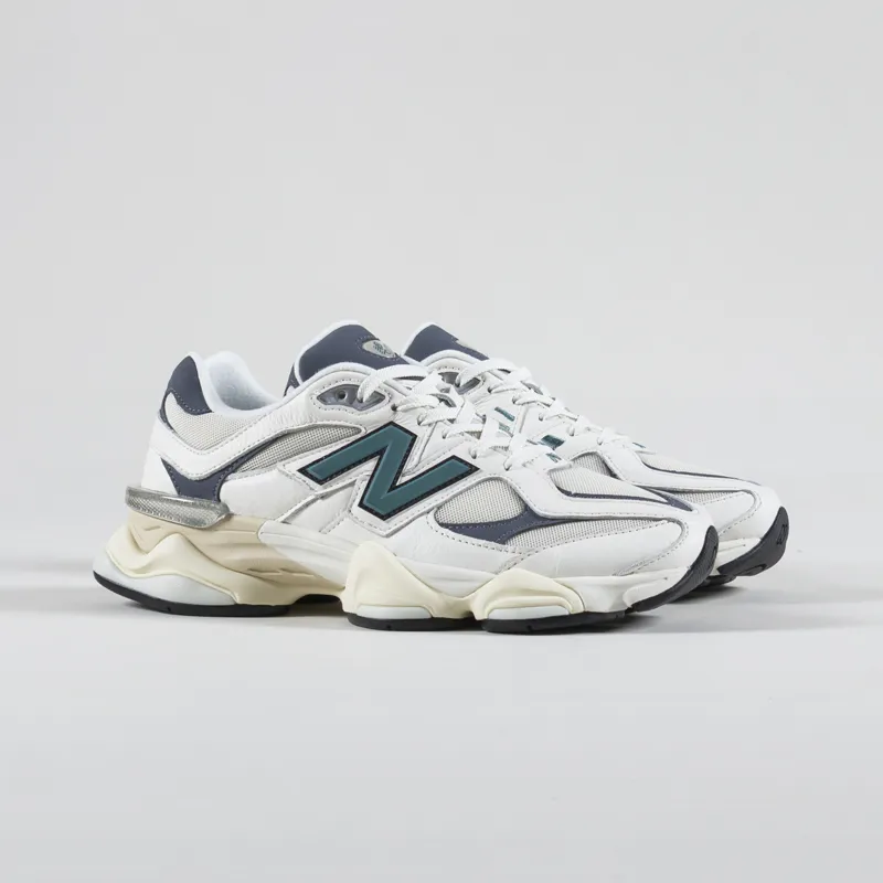 New Balance Mens 9060 Shoes Trainers Sea Salt White Blue