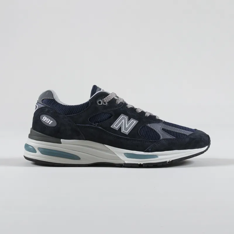 New Balance Made In UK 991v2 Shoes Dark Navy-2
