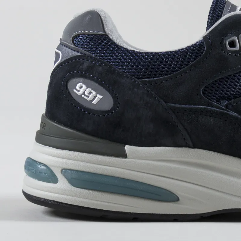 New Balance Made In UK 991v2 Shoes Dark Navy-4