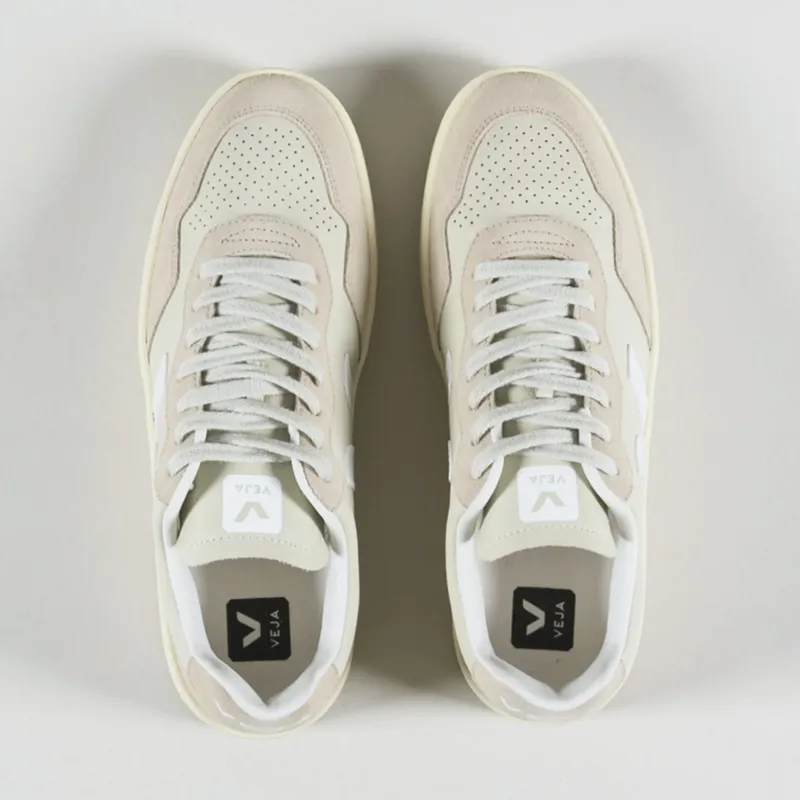 Veja V-90 Leather Shoes Pierre White-6
