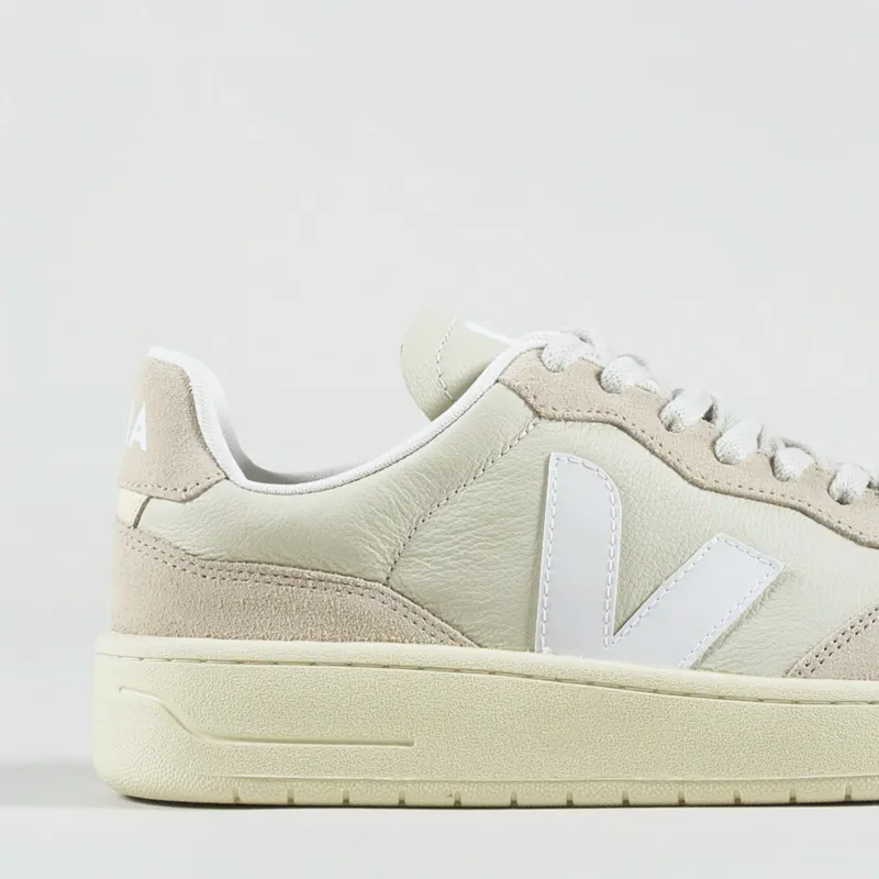 Veja V-90 Leather Shoes Pierre White-4