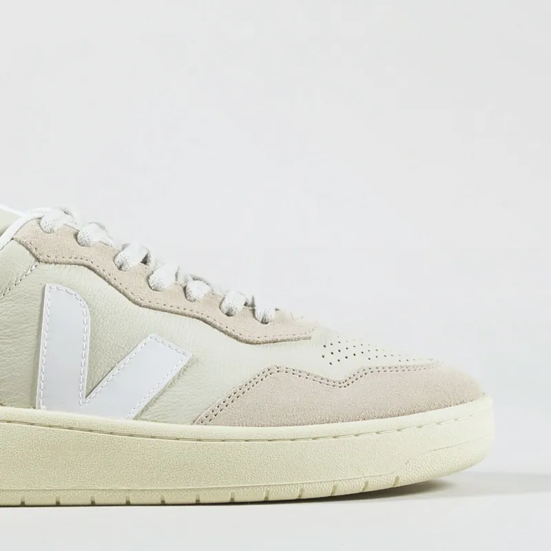 Veja V-90 Leather Shoes Pierre White-5