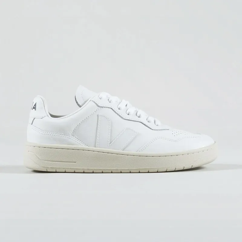 Veja V-90 Leather Shoes Extra White-3