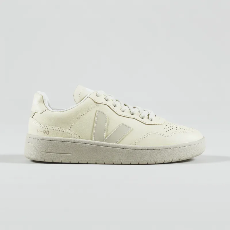 Veja Womens V-90 Leather Shoe Cashew Pierre-2