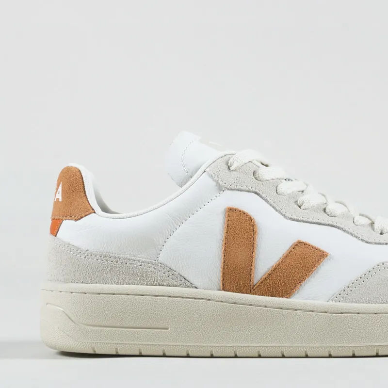 Veja V-90 Leather Shoes Extra White Umber-4