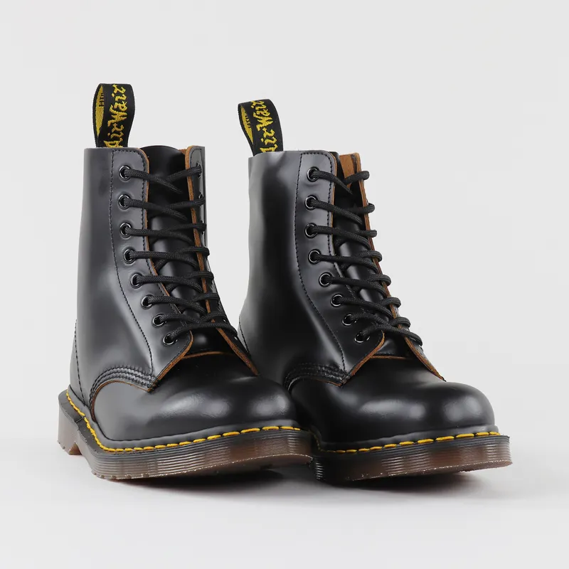 Dr Martens Mens Made In England Vintage 1460 Boots Black Quilon £149.99