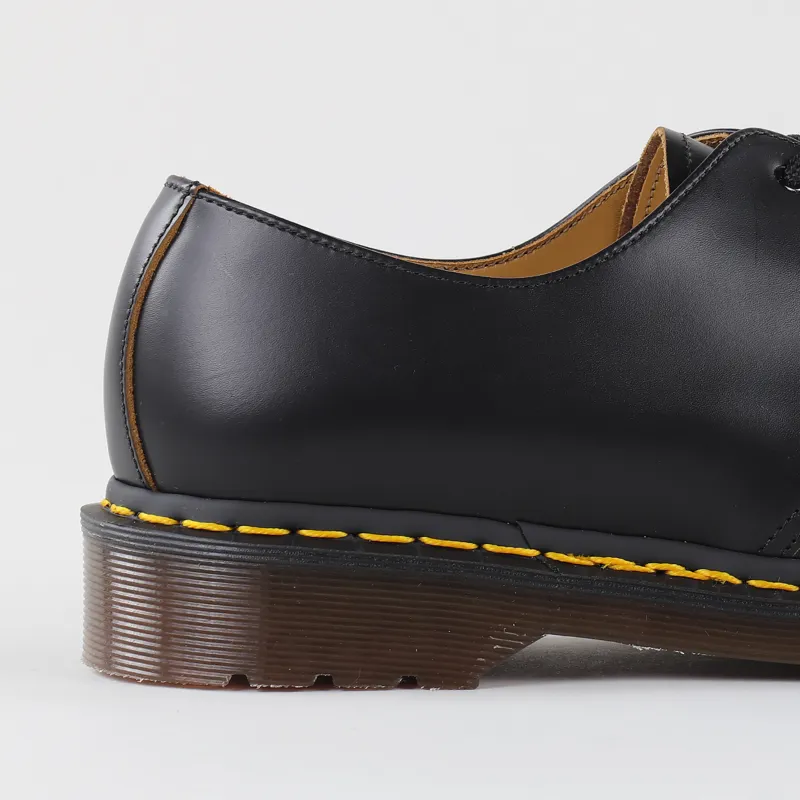 Dr Martens Mens Leather Vintage 1461 Boots Shoes Black Quilon £128.99