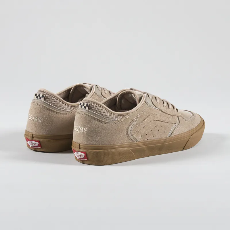 Vans Skate Rowley Shoe Suede Tan Gum