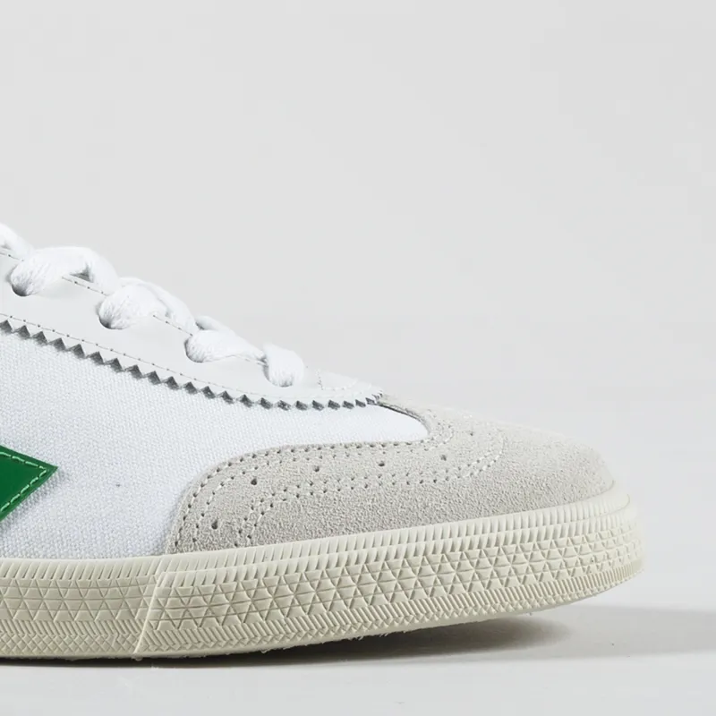 Veja Womens Volley Canvas Shoe White Emeraude-5