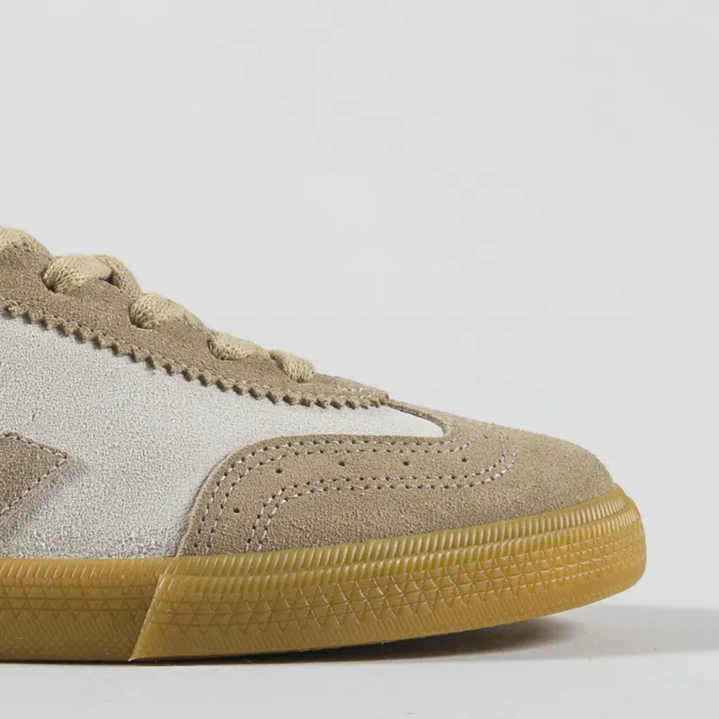 Veja Volley Suede Shoe Trainers Natural Sahara Beige White