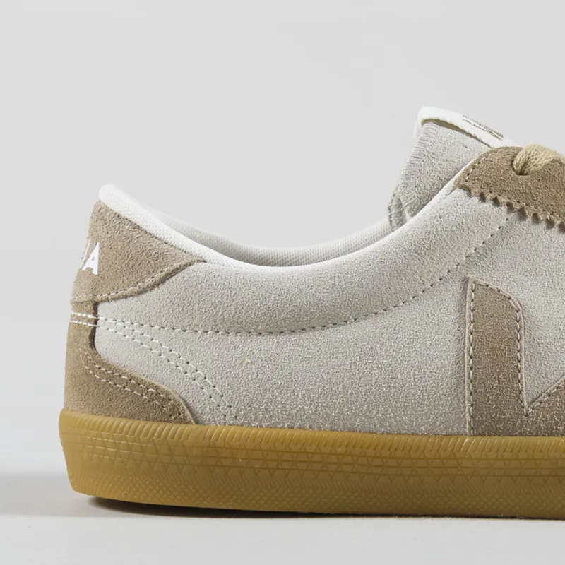 Veja Volley Suede Shoe Trainers Natural Sahara Beige White
