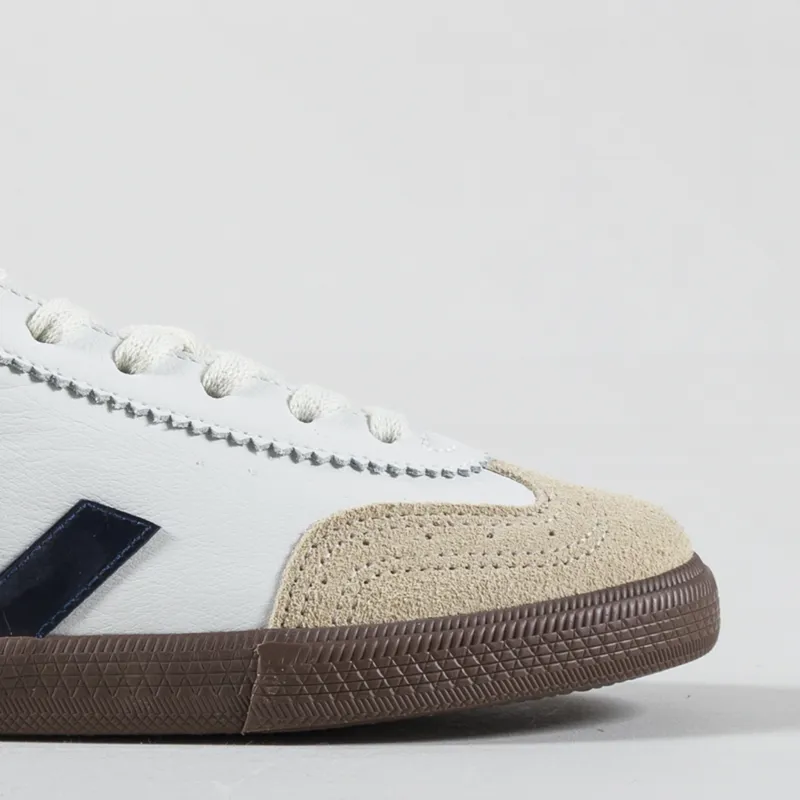 Veja Womens OT Leather Volley Shoe White Nautico Bark-5