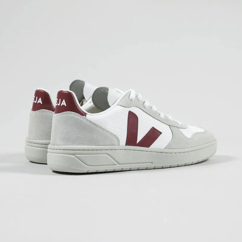 Veja V-10 B-Mesh Shoes White Natural Marsala-1