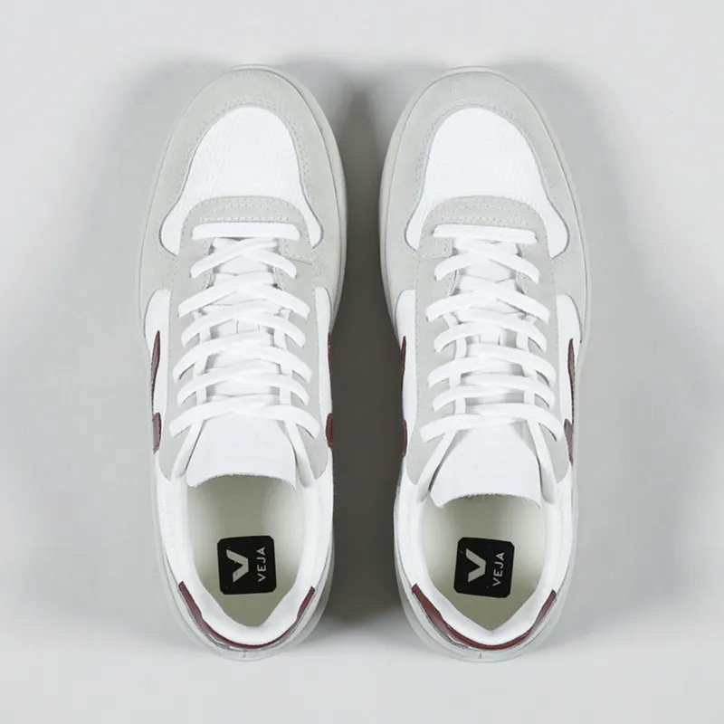 Veja V-10 B-Mesh Shoes White Natural Marsala-6