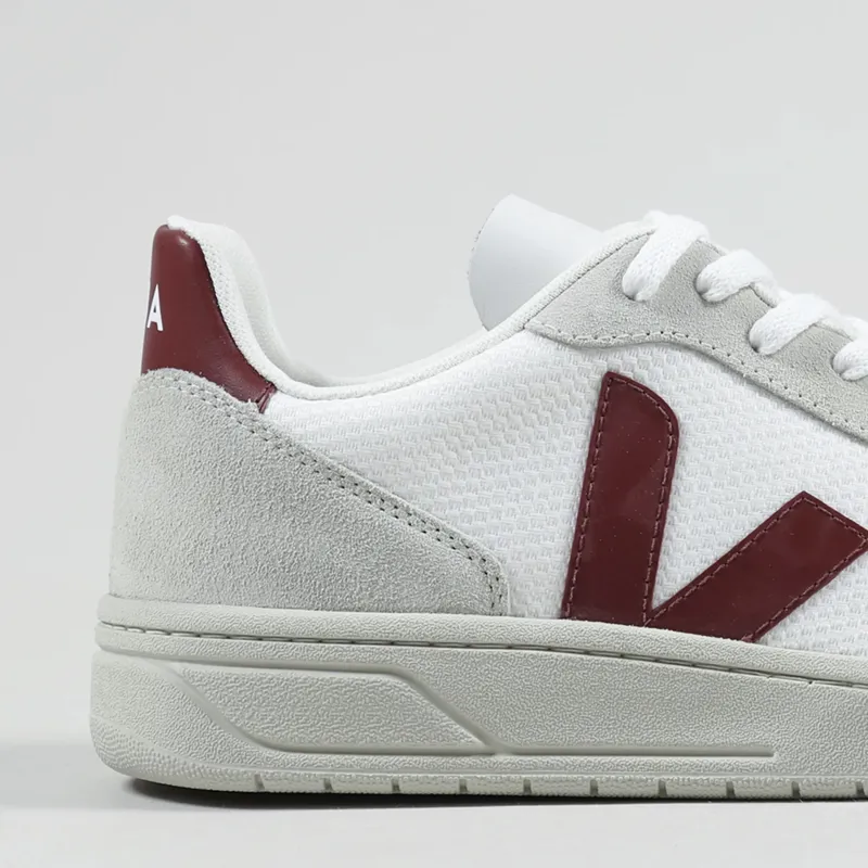 Veja V-10 B-Mesh Shoes White Natural Marsala-4