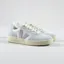 Veja Womens V-10 Leather Shoes Gravel Parme Menthol