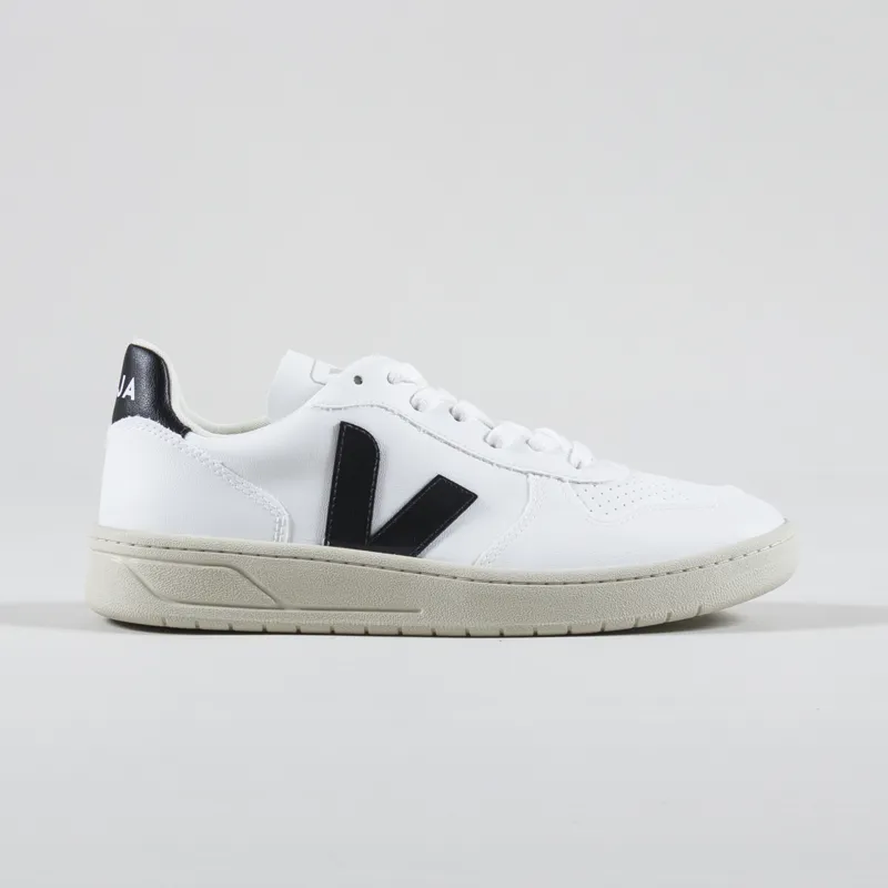 Veja V-10 CWL Shoes White Black-2